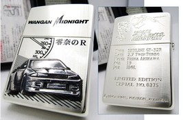 Wangan Midnight Nissan Skyline GTR32 Reina Akikawa Limited Zippo 1999 Mint Rare - £235.12 GBP