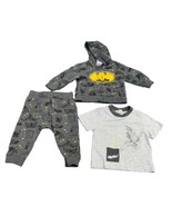 Batman Baby Outfit 6-9 Months Shirt Hoodie Pants DC Superhero  - £7.63 GBP