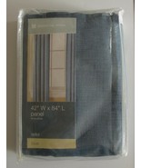 Essential Home One Panel Curtain 42 in W x 84 in L  Solid Blue - $13.57 CAD