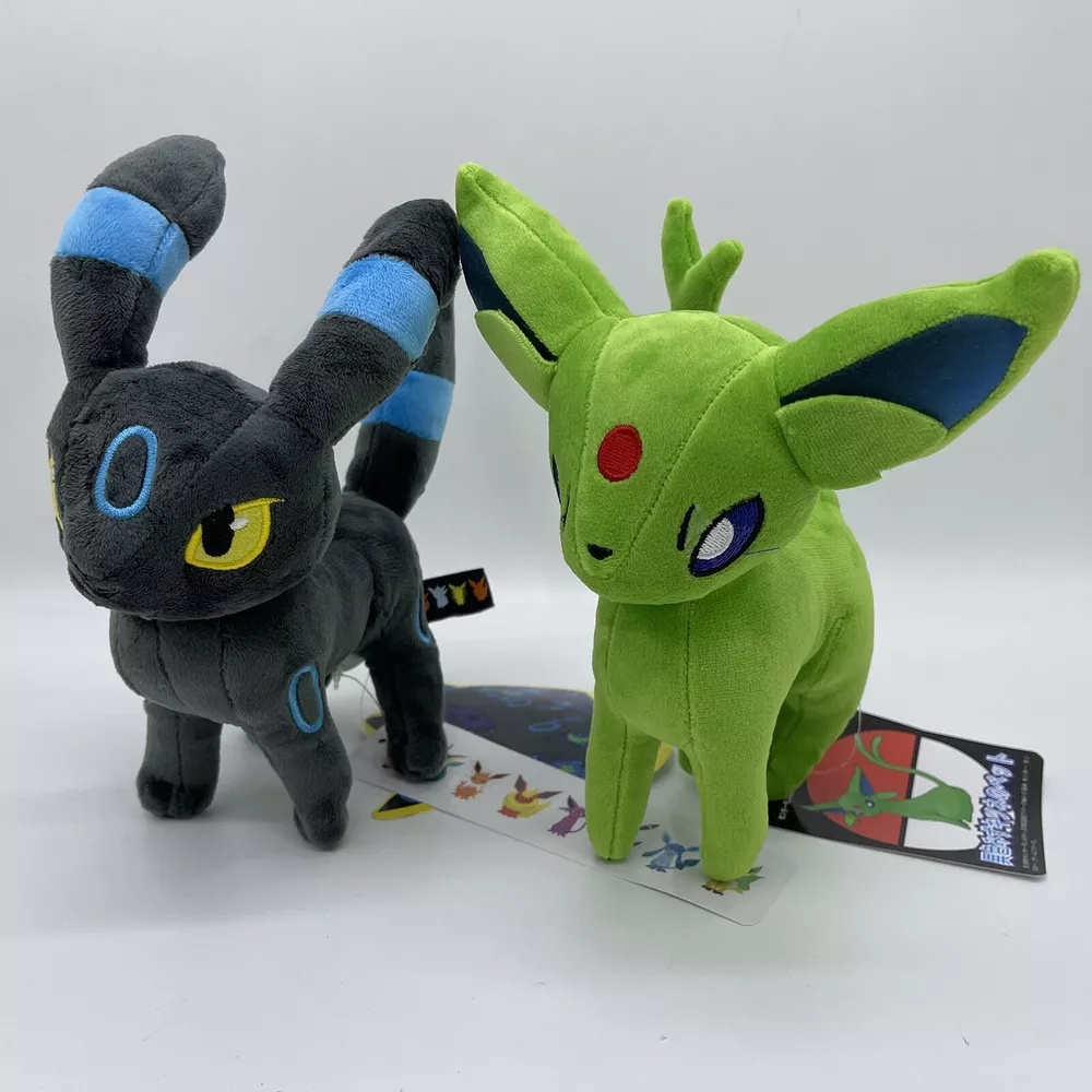 2X Shiny Espeon Umbreon Plush Soft Toy Doll Teddy Stuffed Animal 7.5&quot;  - £18.80 GBP