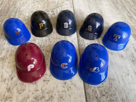 8 Vintage Mini Plastic Baseball Helmets Cubs Pirates Red Sox Expos Range... - £9.71 GBP