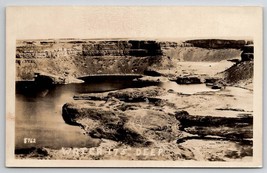 Dry Falls In Grand Coulee Washington Bird&#39;s Eye View RPPC Photo Postcard V24 - £7.86 GBP