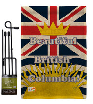 British Columbia Burlap - Impressions Decorative Metal Garden Pole Flag Set GS10 - £27.15 GBP