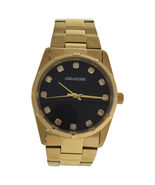 ZVF221 Black Dial/Gold Stainless Steel Bracelet Watch