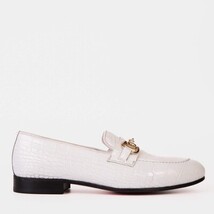The Monaco White Leather Men Shoe Bit Loafer image 4