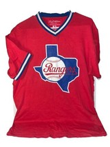 MLB Texas Rangers Red Vintage Soft T-Shirt by Wright &amp; Ditson Size L - $18.70