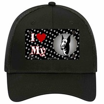 I Love My Great Dane Novelty Black Mesh License Plate Hat - £22.80 GBP