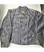 Harley Davidson Mens Leather Motorcycle Jacket Nylon Polyester CA03402 S... - $1,880.72 MXN