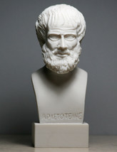 Aristotle Greek Philosopher Scientist Handmade Bust Head Statue Sculpture 5.9 in - $40.06