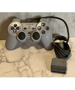 Sony PlayStation PS1 PS2 Dual Shock Controller Grey SCPH-1200 OEM Tested... - £12.99 GBP