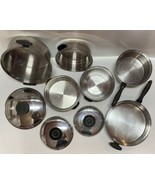 Townecraft Chefs Ware Set Pans Stock Pot 5 Ply Multi Core T304 Stainless Steel - $495.00