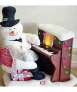 2005 Hallmark Jingle Pals Plush Piano Playing Singing Snowman Works Ligh... - £28.30 GBP