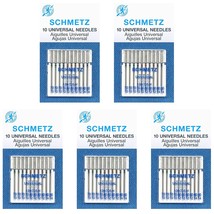 50 SchmetzUniversal Sewing Machine Needles -Assorted Sizes- Box of5 Cards - £29.22 GBP