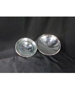 Antique Lot Of 2 Mercury Glass Oil Lamp Reflectors New Old Stock 7&quot; &amp; 9&quot; - €121,64 EUR