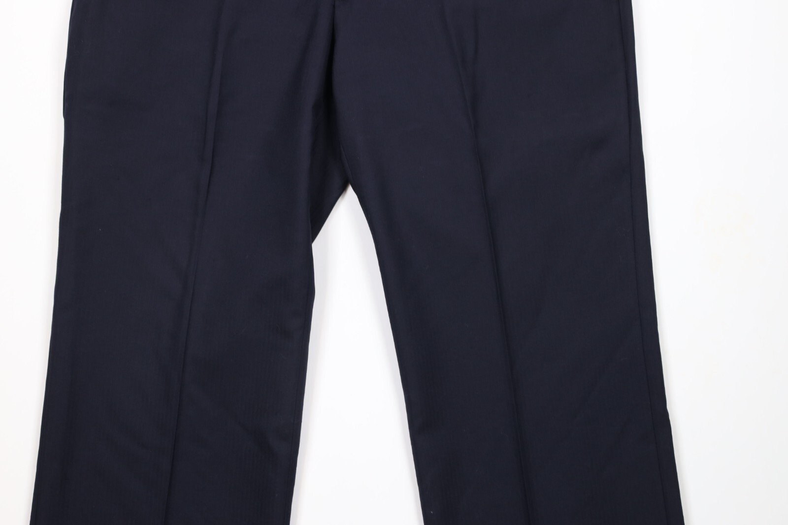 Vtg 80s Hickey Freeman Boardroom Mens 44R 2 Piece Wool Suit Navy Blue 36 Pants Item image 12