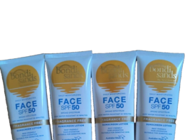4 pack Face Sunscreen Fragrance Free Daily Lotion SPF50 -mini .33oz/10ml - £19.70 GBP