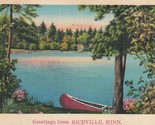 1938 Lino Postale Scheda Shoreview Resort Richville Minnesota Lago Vista... - £7.36 GBP