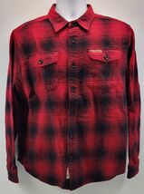 I) Field &amp; Stream Men Red Plaid Button Down Long Sleeve Cotton Shirt XL - $14.84