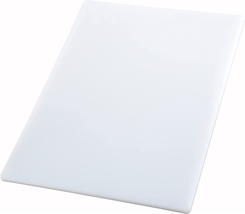 Cutting Board 12 by 18 1/2 Inch White Polyethylene Plastic Dishwasher Safe NE - £10.16 GBP