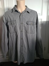 Red Head Brand Co Shirt Long Sleeve Button Gray Size 2XL Free Shipping - £13.37 GBP