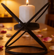 TABLE TALE Candle holders,Sturdy Metal Construction - $8.88