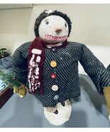 2 ESC Trading Cody Foster Snowman Folk Doll Figurine 15” Country Primiti... - €95,79 EUR