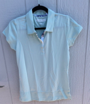Pebble Beach Womens Golf Mint Polo Shirt M Short Sleeve Performance  NWT - $25.00