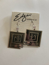 Edgar Berebi Woman And Heart Maze Earrings Sterling In Art Collection - $30.00