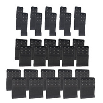 Adjustable Stretchy Bra Band Extender 30-Pack (10 each of 2, 3 and 4-hook) Black - £15.97 GBP