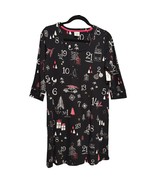Soma Embraceable PJ Sleepshirt Holiday Countdown Black Sz XS NWT - $47.86 CAD