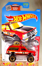 2016 Hot Wheels #213 HW Rescue 3/10 CHEVY BLAZER 4x4 Red w/Gold Beadloc Rim Sp - £7.67 GBP
