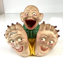 Bisque Happy Feet Schafer Vater Japan Ceramic Ashtray Match Holder A Hap... - $70.00