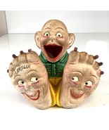 Bisque Happy Feet Schafer Vater Japan Ceramic Ashtray Match Holder A Hap... - $1,297.87 MXN