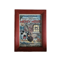 Framed Postcard Art of Disney, Movie Poster from “MICKEY’S GOOD DEED” c.... - £5.68 GBP