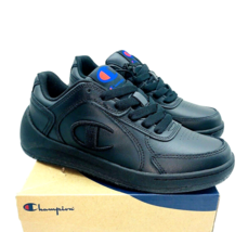 Champion Super C Court Lace Up Sneakers - Black, US 6 - £19.73 GBP