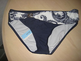 Antonio Melani New Womens Navy Blue Bikini Bottom Small Bathing Suit - £30.41 GBP