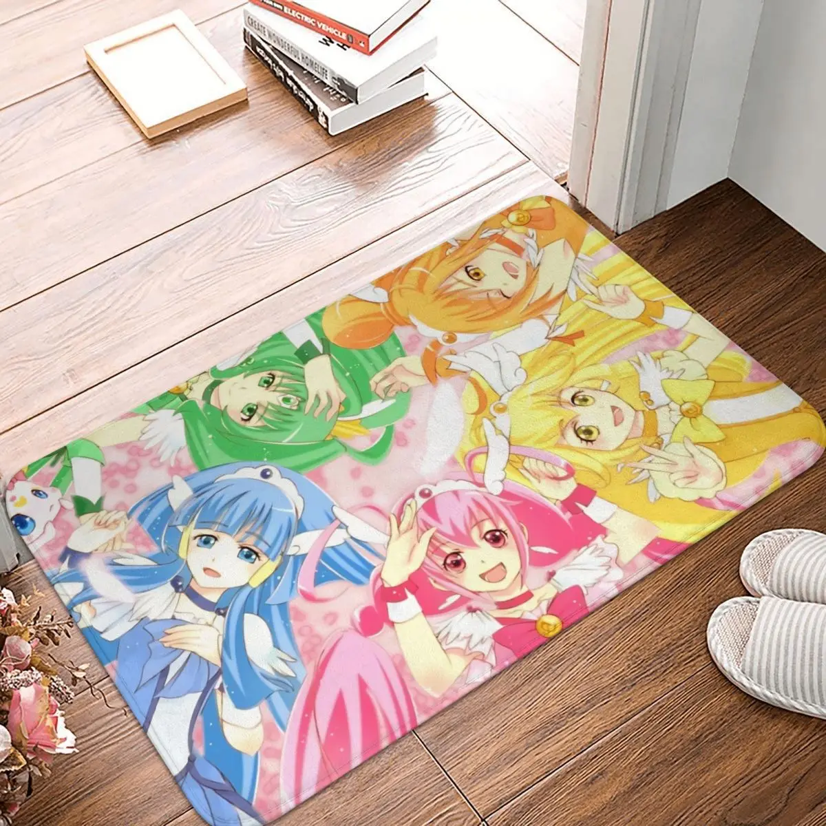 Pretty Cure Precure Princess Anime Bath Mat Smile All In One Rug Home Doormat Ca - $15.99