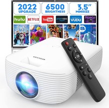 Mini Outdoor Projector, 2022 Upgraded Brightness, 1080P Supported WiFi - £50.92 GBP