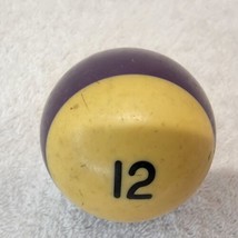 VTG Replacement Billiard Pool Ball 2 1/4&quot; Diameter Number 12 STRIPED PURPLE - £5.04 GBP