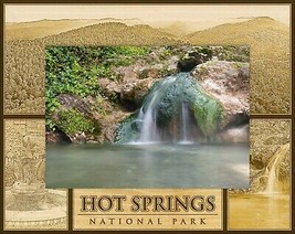 Hot Springs National Park Laser Engraved Wood Picture Frame (4 x 6)  - £23.69 GBP