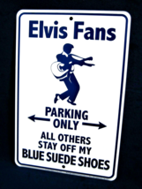 ELVIS Blue Suede Shoes -*US MADE* Embossed Metal Sign -Man Cave Garage B... - £12.58 GBP