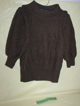 Free People Brown Wool Blend Size Women&#39;s Petite XS 3/4 Sleeve Sweater  - £19.66 GBP