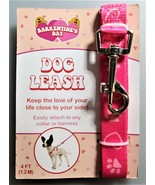 Barkentines Day Pink Hearts &amp; Paws 4 Foot Pet Dog Leash - £8.51 GBP