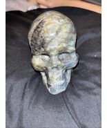 Laufout 4 In Hand Carved Labradorite Flame Stone Skull. Item May Vary. - $87.30