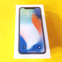  EMPTY BOX ONLY / NO PHONE  100% GENUINE ORIGINAL APPLE IPHONE X SILVER ... - $15.17