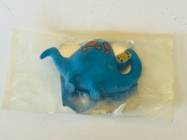 Flintstones Dino sealed toy figure BLUE original color Cereal Prize dinosaur vtg - £13.94 GBP