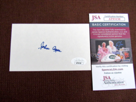 John Agar Sands Of Iwo Jima Actor Signed Auto Vintage Index Card Jsa Beauty - £23.35 GBP
