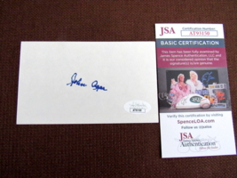 John Agar Sands Of Iwo Jima Actor Signed Auto Vintage Index Card Jsa Beauty - $29.69