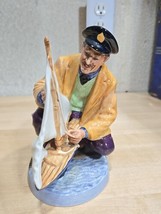 Vintage Sailor&#39;s Holiday H.N. 2442 Royal Doulton Made In England Man &amp; Boat - $40.00