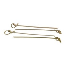 Gordon Choice 1000 (1 Case) Bamboo Cocktail Picks Skewers 4 inch Looped Knot - £67.93 GBP